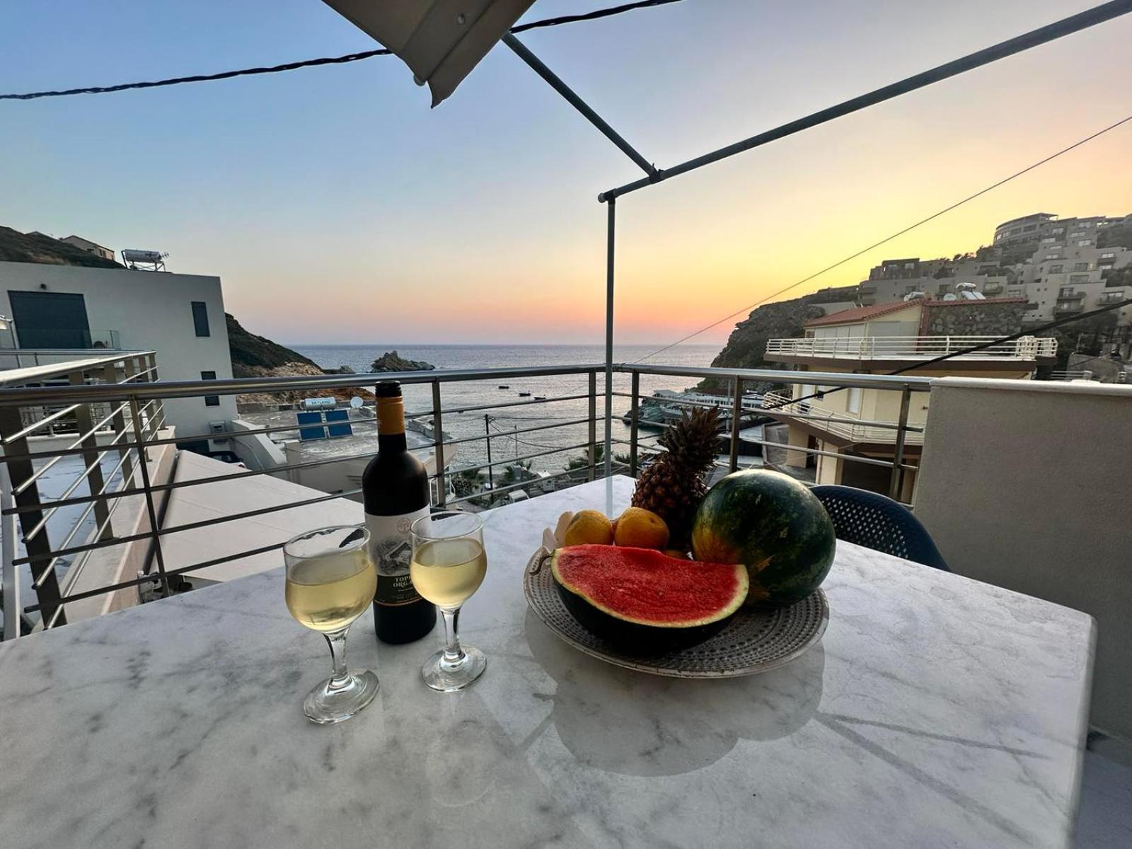 Popis Sea View Apartments Agia Pelagia Dış mekan fotoğraf