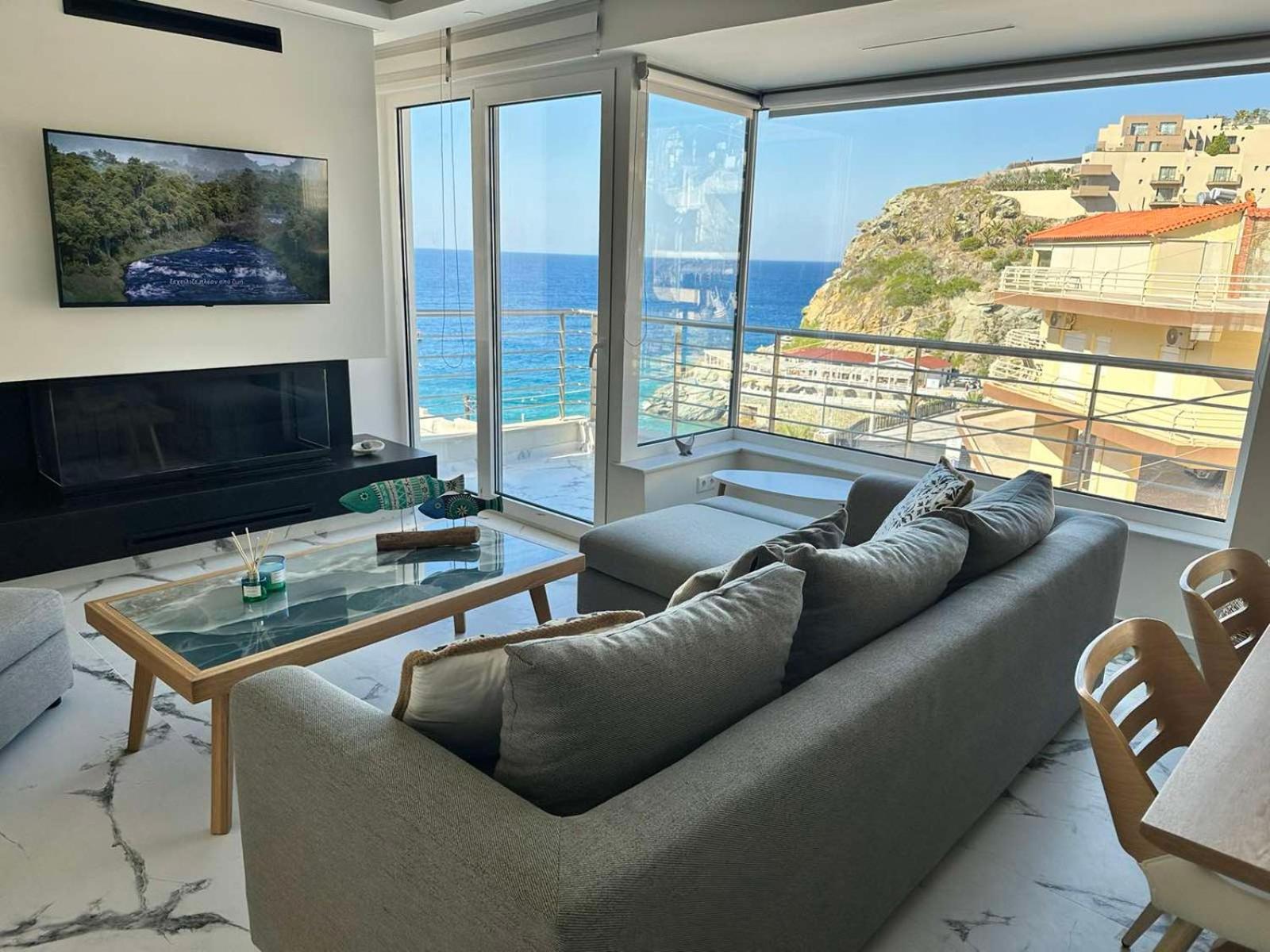 Popis Sea View Apartments Agia Pelagia Dış mekan fotoğraf
