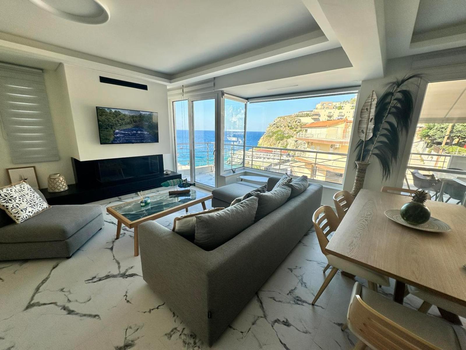 Popis Sea View Apartments Agia Pelagia Dış mekan fotoğraf